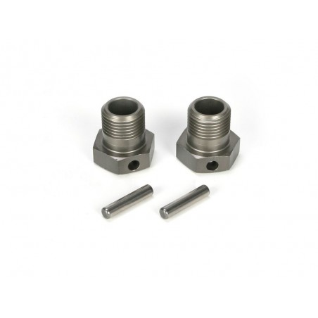 Recambios para coches RC - LOSI - 5ive-T - Rueda delantera/trasera hexagonal (2) - FLASH RC