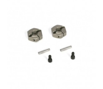 LOSI - TEN-SCTE -Hexagones de roues en aluminium (2) - FLASH RC