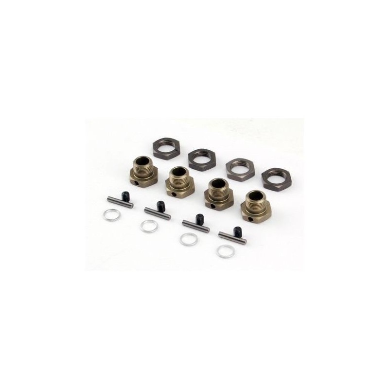 Piezas coche RC - LOSI - LST2/MUG/MGB -17mm Rueda hexagonal conjuntos (4) - FLASH RC
