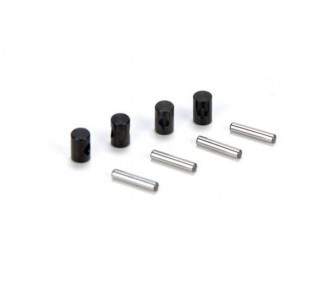 Piezas de repuesto para coches RC - LOSI - Ten-T - Acopladores de eje de transmisión delantero o trasero CVD (4) - FLASH RC