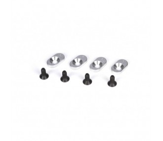 LOSI - 5ive-T -Inserts de support moteur 20T (4) - FLASH RC