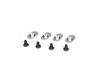 Spare parts for RC cars - LOSI - 5ive-T - engine mount inserts and screws, 19,5/58 (4) - FLASH RC