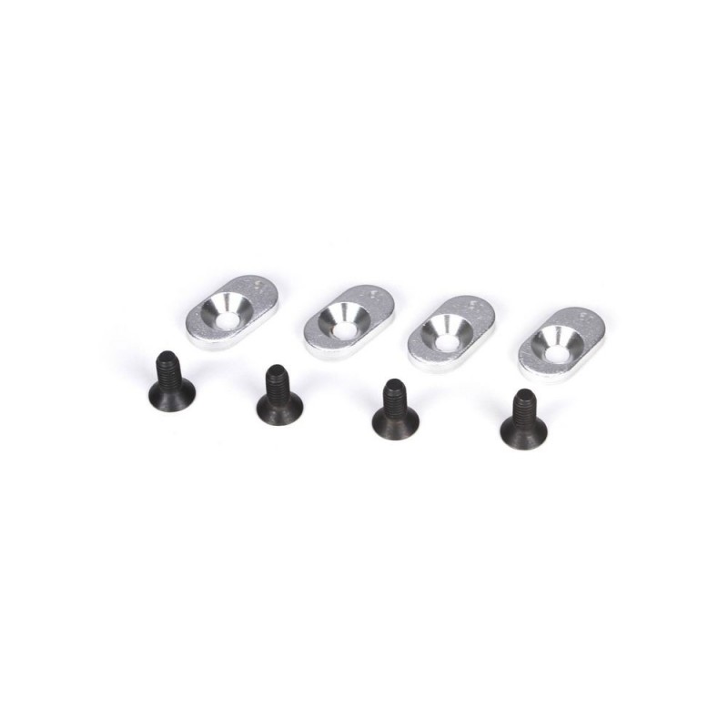 Ricambi per auto RC - LOSI - 5ive-T - inserti e viti per supporto motore, 19,5/58 (4) - FLASH RC