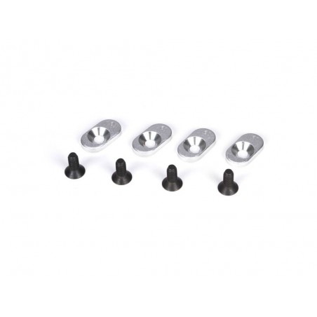 Piezas de repuesto para coches RC - LOSI - 5ive-T - insertos y tornillos para el soporte del motor, 19,5/58 (4) - FLASH RC