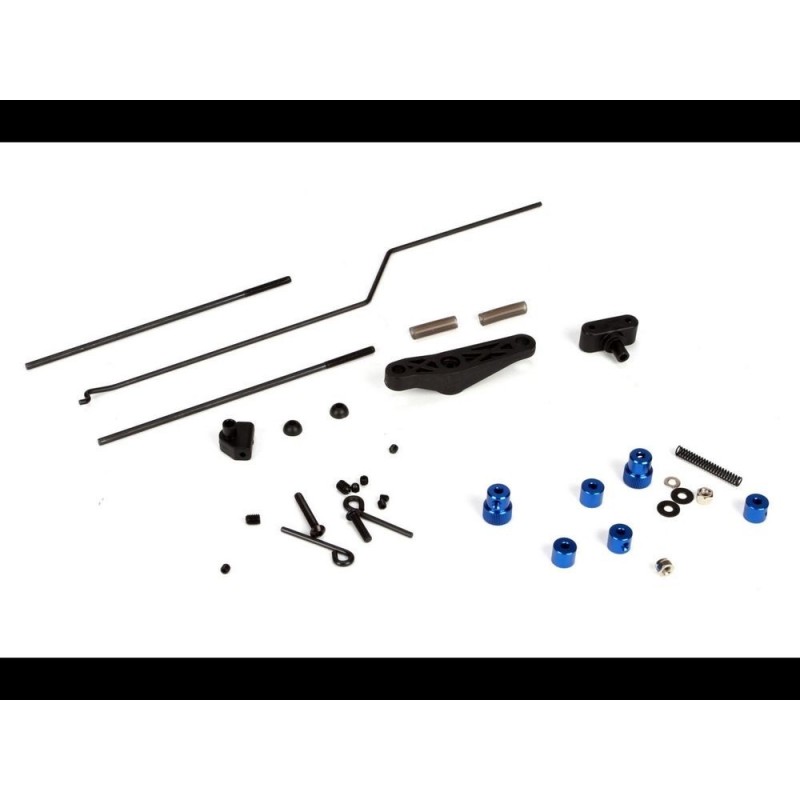 Ricambi per auto RC - LOSI - 5ive-T - Set di leveraggi acceleratore/freno - FLASH RC