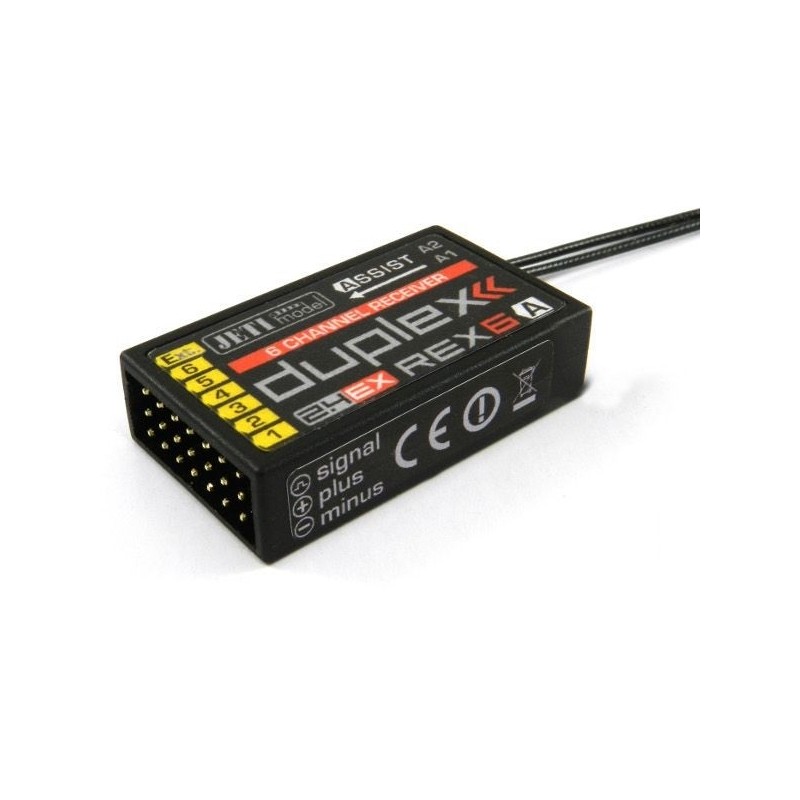 JETI - REX 6 ASSIST Duplex 2.4EX receiver JETI - FLASH RC