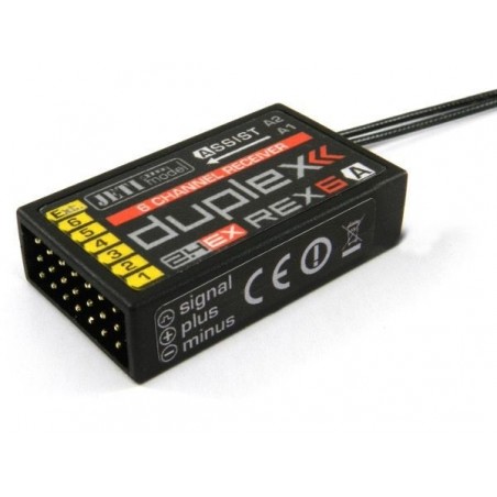 JETI - Récepteur REX 6 ASSIST Duplex 2.4EX JETI - FLASH RC