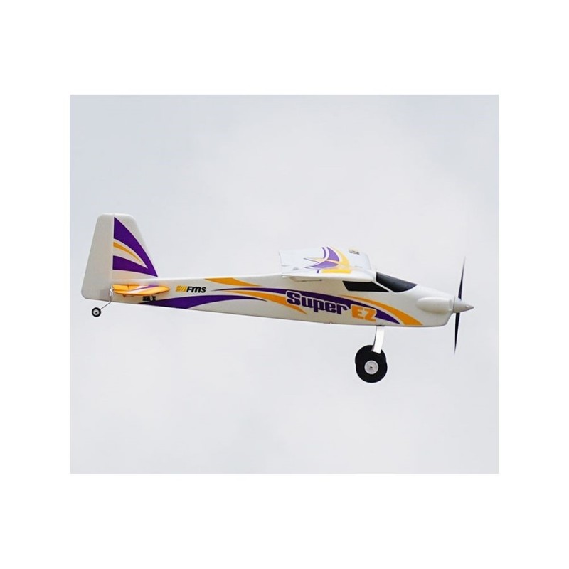 Hidroaviones RC - FMS Trainer Super EZ V4 Avión con flotadores PNP + Giróscopo Reflex aprox.1.22m - FLASH RC