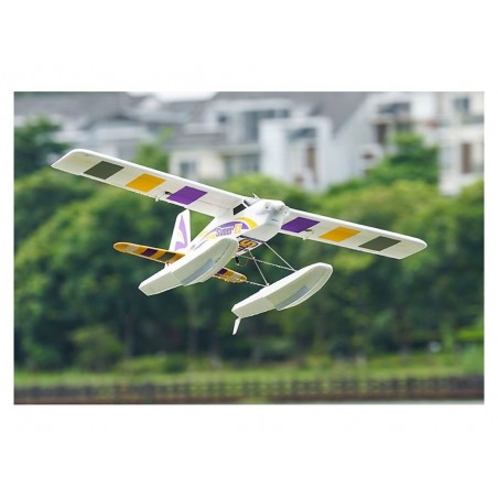 Avion FMS Trainer Super EZ V4 avec flotteurs + gyro Reflex RTF Mode 2 env.1.22m - FLASH RC