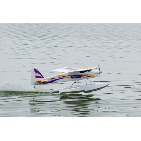 RC Seaplanes - FMS Trainer Super EZ V4 Aereo con galleggianti + RTF Mode 2 gyro ca.1.22m - FLASH RC