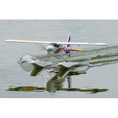 Avion FMS Trainer Super EZ V4 avec flotteurs + gyro Reflex RTF Mode 2 env.1.22m - FLASH RC