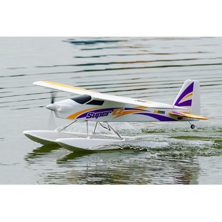 Avion FMS Trainer Super EZ V4 avec flotteurs + gyro Reflex RTF Mode 2 env.1.22m - FLASH RC