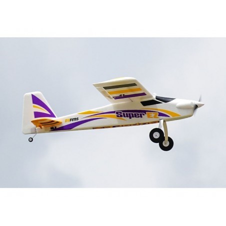 RC Wasserflugzeuge - FMS Trainer Super EZ V4 Flugzeug mit Schwimmern + Gyro Reflex RTF Mode 2 ca.1.22m - FLASH RC