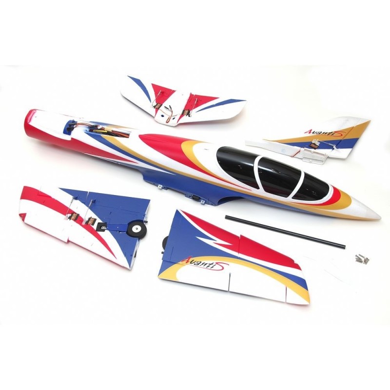 RC-Jets - Jet FMS Avanti V3 PNP Kit + Gyro REFLEX 70mm EDF - FLASH RC