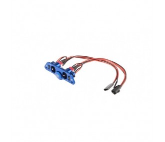 Interruptores - Interruptor doble tomas JR / recarga / llenado de combustible - FLASH RC