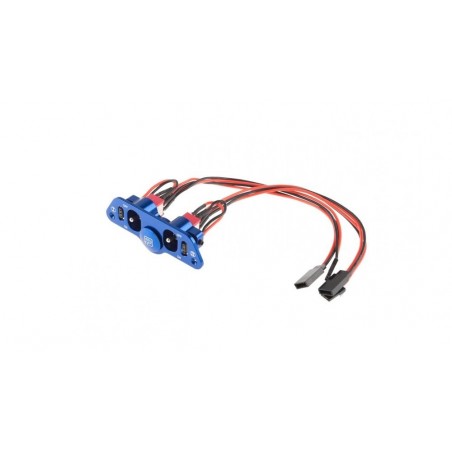 Interrupteurs - Double interrupteur prises JR / recharge / remplissage carburant - FLASH RC