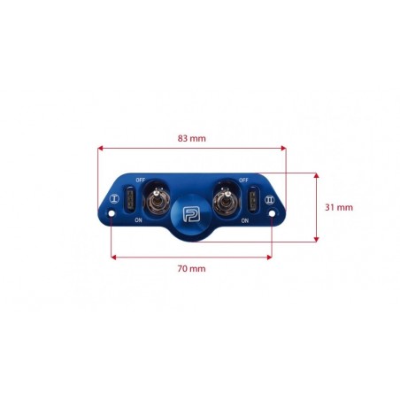 Switches - Double switch JR sockets / refill / fueling - FLASH RC