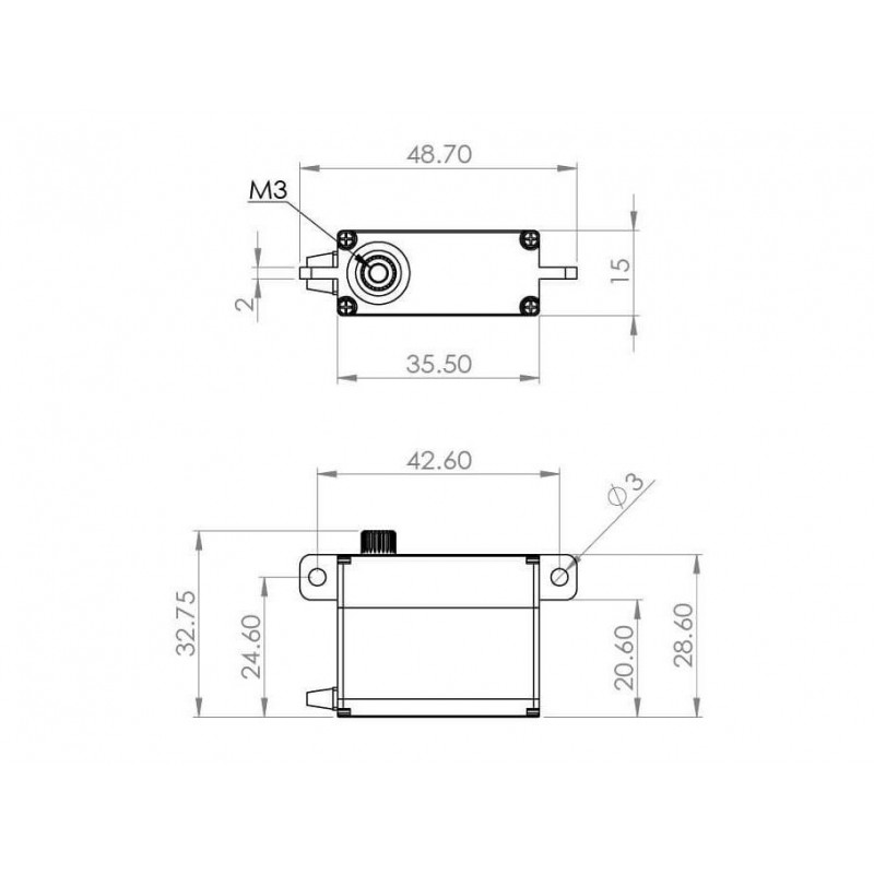 Servo Mini Mks HV747 R numérique - FLASH RC
