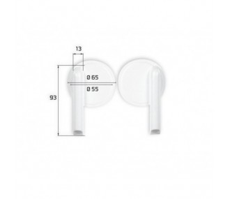 Caches-Servo plastique dia.65mm (1x paire) Topmodel CZ - FLASH RC
