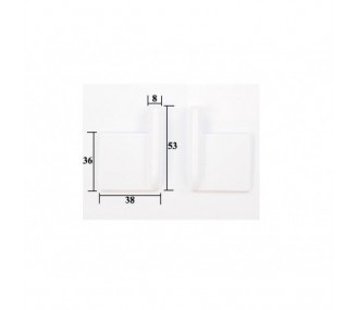 Servoabdeckungen - Servoabdeckungen Kunststoff 53x38mm (1x Paar) Topmodel CZ - FLASH RC