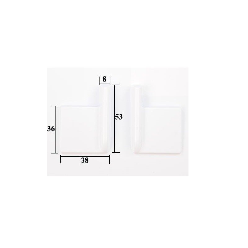 Servo covers - Plastic servo covers 53x38mm (1x pair) Topmodel CZ - FLASH RC