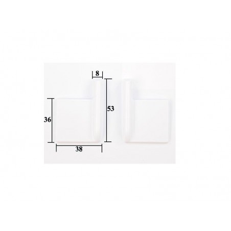 Servo covers - Plastic servo covers 53x38mm (1x pair) Topmodel CZ - FLASH RC