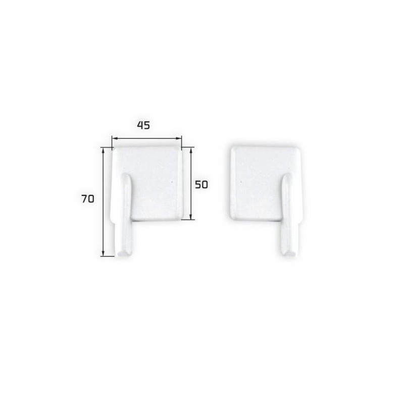 Copri servo - Copri servo in plastica 70x45mm (1x coppia) Topmodel CZ - FLASH RC