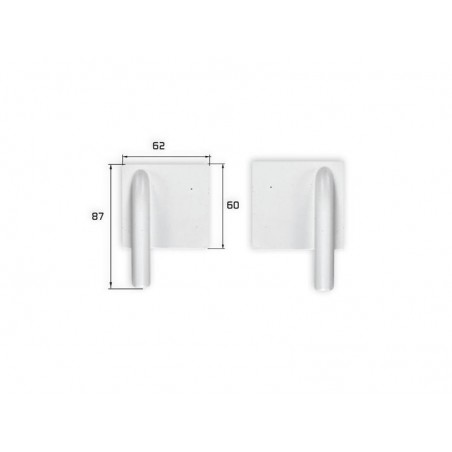 Servoabdeckungen - Servoabdeckungen Kunststoff 87x62mm (1x Paar) Topmodel CZ - FLASH RC