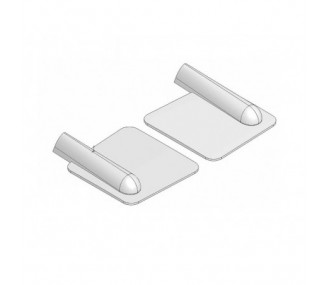 Cubiertas de servo - Cubiertas de servo de plástico 60x60mm (1x par) Topmodel CZ - FLASH RC