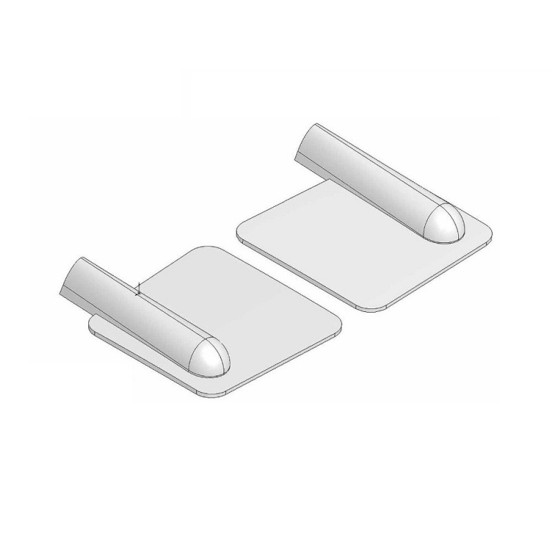 Servo covers - Plastic servo covers 60x60mm (1x pair) Topmodel CZ - FLASH RC