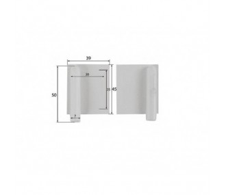 Servo covers - Plastic servo covers 40x45mm (1x pair) Topmodel CZ - FLASH RC
