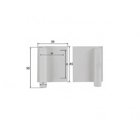 Caches-Servo plastique 40x45mm (1x paire) Topmodel CZ - FLASH RC