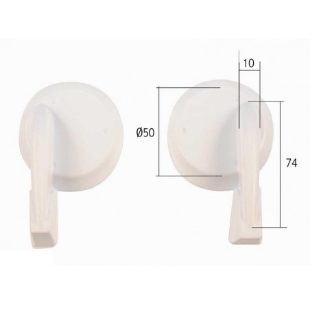 Servo covers - Servo covers for HS-80/81/82/85 dia.58mm (1x pair) Topmodel CZ - FLASH RC