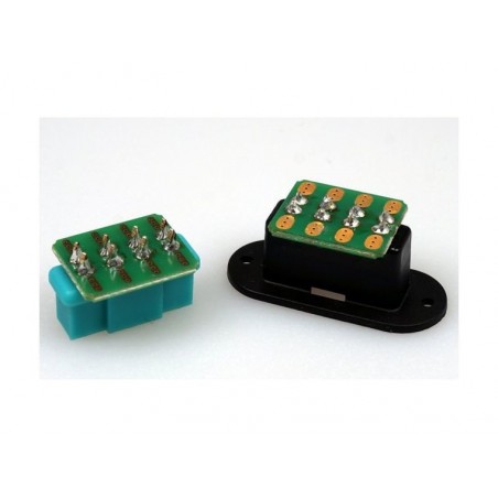 Connettori rapidi ad ala - 90° MPX '8 pin' Scheda PCB (4 pz) Emcotec - FLASH RC
