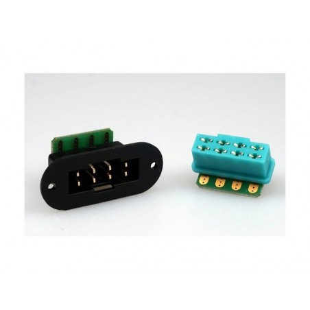 Flügel-Schnellverbindungen - PCB-Platine 90° MPX '8-polig' (4 Stck.) Emcotec - FLASH RC