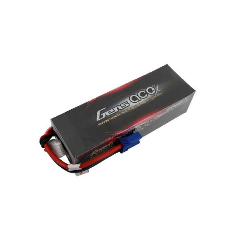 RC-Auto- und Boots-Batterien - Batterie Gens Ace Bashing-ProSeries, Lipo 4S 14.8V 8000mAh 80C EC5 für ARRMA Outcast/Kraton 