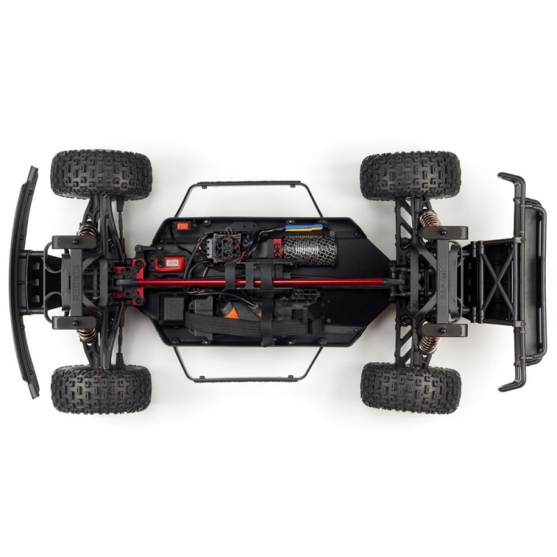 Geländetaugliche RC-Autos - ARRMA 1/7 Mojave 6S BLX 4WD Brushless Desert Truck RTR, rot und schwarz - FLASH RC