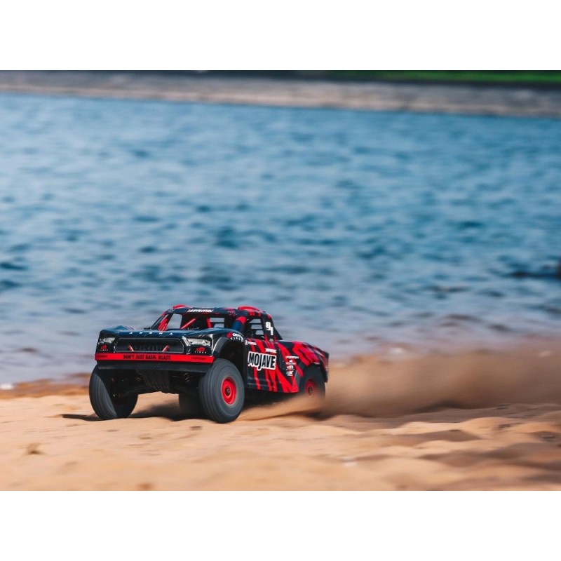 Off Road RC Cars - ARRMA 1/7 Mojave 6S BLX 4WD Brushless Desert Truck RTR, red and black - FLASH RC