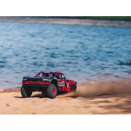 Geländetaugliche RC-Autos - ARRMA 1/7 Mojave 6S BLX 4WD Brushless Desert Truck RTR, rot und schwarz - FLASH RC