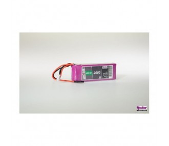 Baterías Receptor - 2S 7.4V 2000mAh Batería Lipo Straight TopFuel ECO RX Hacker - FLASH RC