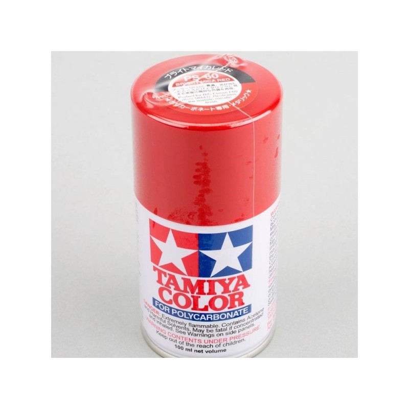 Farbe - Sprayfarbe 100ml für LEXAN Tamiya PS60 Glimmerrot - FLASH RC