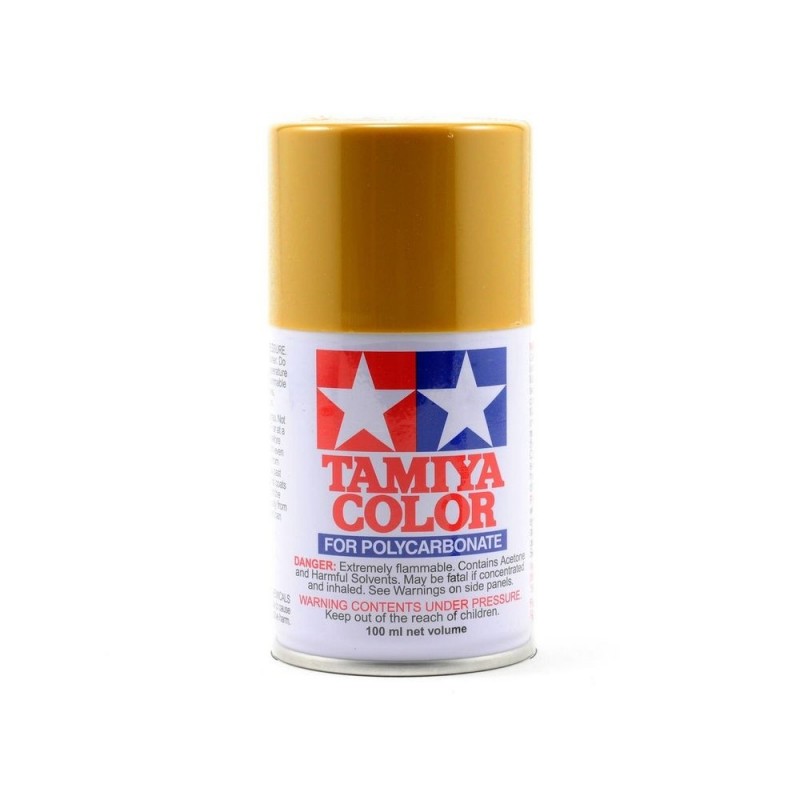 Paint - Spray paint 100ml for LEXAN Tamiya PS56 mustard yellow - FLASH RC