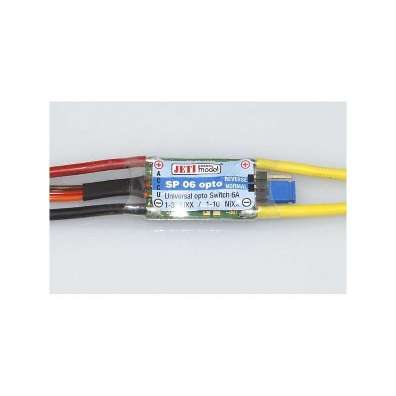 Interruttori elettronici/magnetici - Interruttore RC SP06 OPTO 6A JR - Jeti - FLASH RC