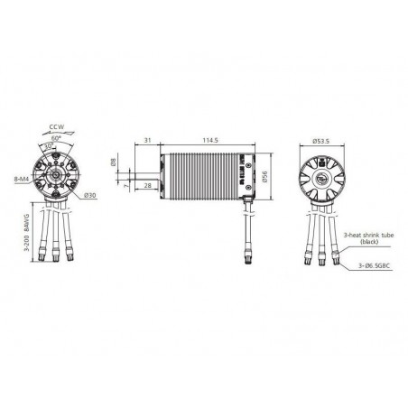 Combo - Hobbywing Combo brushless EZrun Max5 200A + motore 56113SL 800KV - FLASH RC