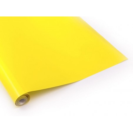 Schrumpfbare Bespannung - 2m-Rolle gelbe Bespannung (Breite 64cm) - FLASH RC
