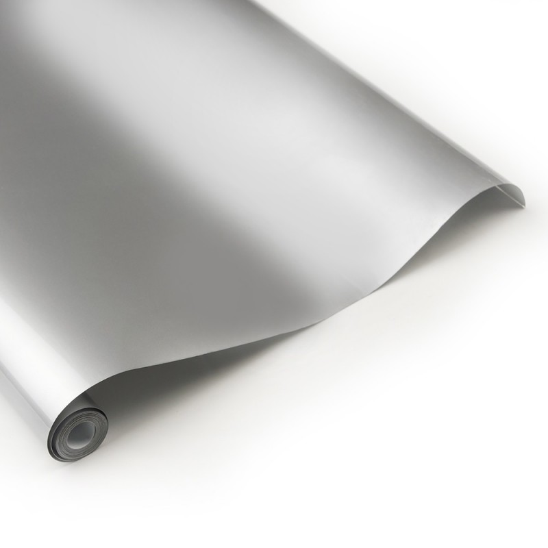Schrumpfbare Bespannung - 2m-Rolle silberne Bespannung (Breite 64cm) - FLASH RC