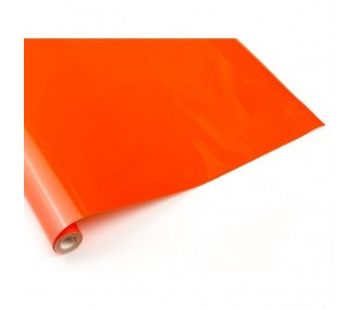 Schrumpfbare Bespannung - 2m-Rolle orangefarbene Bespannung (Breite 64cm) - FLASH RC