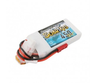 RC aircraft propulsion batteries - Gen ace Soaring lipo 3S 11.1V 450mAh 30C jst-bec plug - FLASH RC
