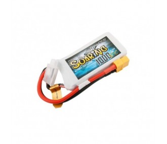 RC aircraft propulsion batteries - Gen ace Soaring lipo 2S 7.4V 1000mAh 30C socket XT60 - FLASH RC