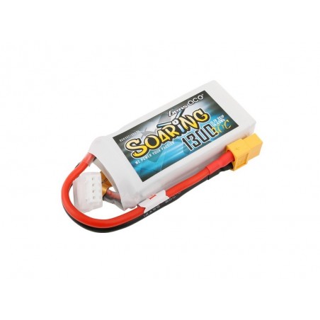 Baterías propulsión Aviones RC - Gen ace Soaring lipo 3S 11.1V 1300mAh 30C socket XT60 - FLASH RC